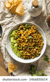 Homemade Roasted Street Corn Salad Dip With Chips