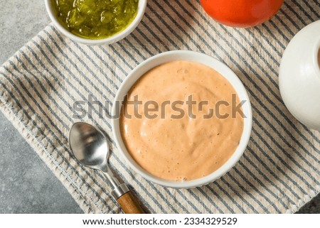 Homemade Russian Thousand Island Dressing with Tomato