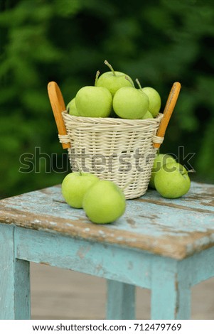 Similar – Image, Stock Photo orchard meadow, apple harvest