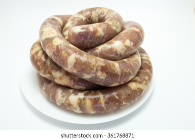 Homemade Sausage. Pork