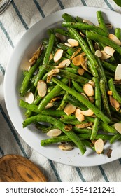 Homemade Sauteed Green Beans with Almonds for Thanksgiving