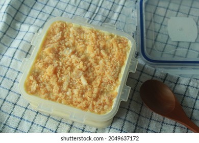 Homemade Say Cheese Dessert Box Has Sweet Creamy Cheese Flavour. Tasty But Contains High Amount Of Calories.