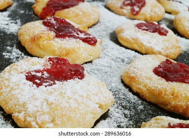 Homemade scones with jam