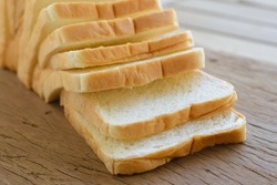 Homemade Slide Bread On The Wooden Broad
