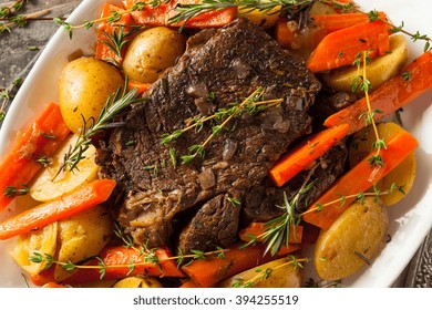 Homemade Slow Cooker Pot Roast With Carrots And Potatoes