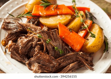 Homemade Slow Cooker Pot Roast With Carrots And Potatoes