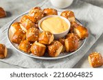 Homemade Small Pretzel Bites with Beer Cheese