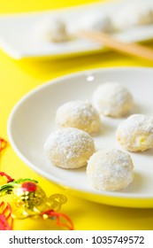 Homemade Snow Ball Cookies Ready To Serve