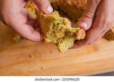 Homemade Soda Bread With Zucchini And Cheddar Cheese