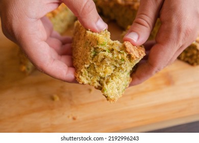 Homemade Soda Bread With Zucchini And Cheddar Cheese