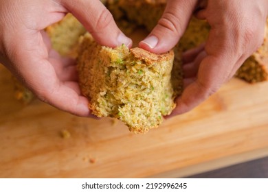 Homemade Soda Bread With Zucchini And Cheddar Cheese