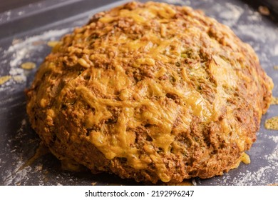 Homemade Soda Bread With Zucchini And Cheddar Cheese