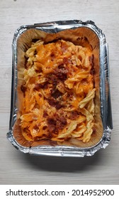 Homemade Spaghetti In An Aluminum Foil Box