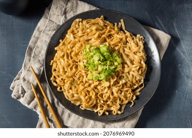 Homemade Spicy Soy Scallion Noodles Ready to Eat