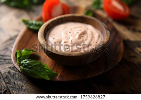 Homemade spicy yogurt tomato sauce