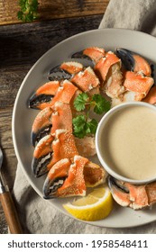 Homemade Steamed Stone Crab Claws with Dipping Sauce