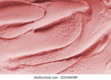 homemade strawberry ice cream texture - Shutterstock ID 2255469589
