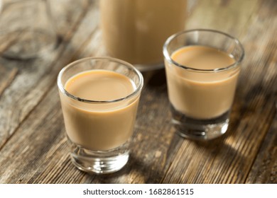 Homemade Sweet Irish Cream Liquor In A Glass