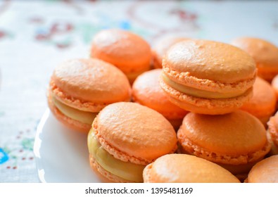 Homemade Sweet Orange Caramel Macarons