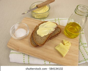 Homemade Vegan Margarine On Bread