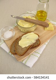 Homemade Vegan Margarine On Bread