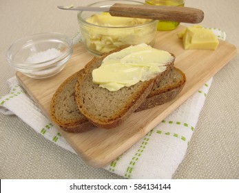 Homemade Vegan Margarine On Bread