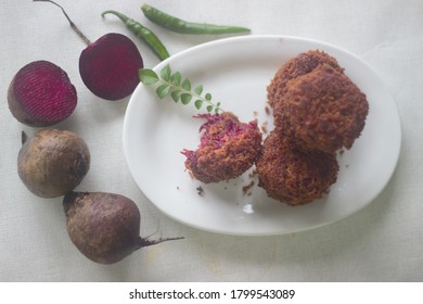 Homemade Vegetarian Healthy Beetroot Cutlet