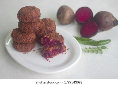 Homemade Vegetarian Healthy Beetroot Cutlet