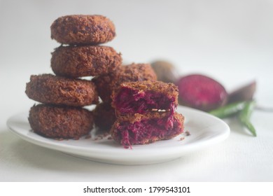 Homemade Vegetarian Healthy Beetroot Cutlet