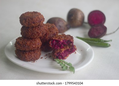 Homemade Vegetarian Healthy Beetroot Cutlet