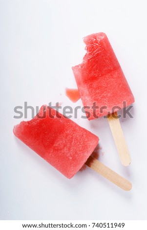 Similar – Foto Bild Erdbeer-Popsicles