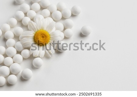 Similar – Image, Stock Photo Many rounded pills and funny colored figures