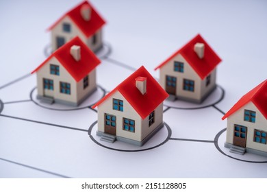 Homeowner Association. Connected Homeowner Houses. HOA Community