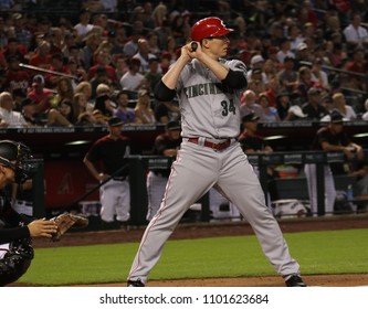 Homer Bailey Pitcher For The Cincinnati Reds At Chase Field In Phoenix Arizona USA May 28,2018.