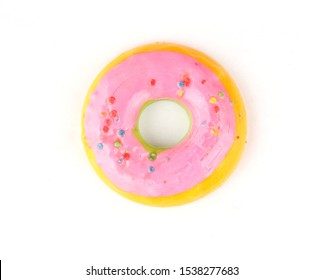 Homer Simson Donut On White Background