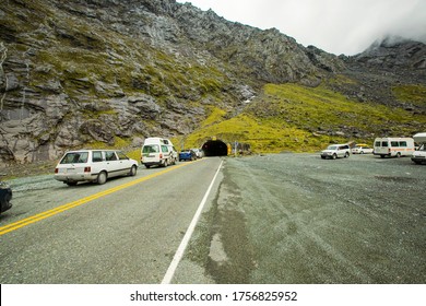 Homer Tunnel In Fiordland National Park