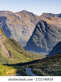 Homer Tunnel View At Fjordland National Park