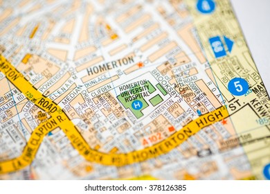 Homerton University Hospital. London, UK Map.