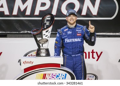 Homestead, FL - Nov 21, 2015:  Chris Buescher Wins The Xfinity NASCAR Series At Homestead Miami Speedway In Homestead, FL.