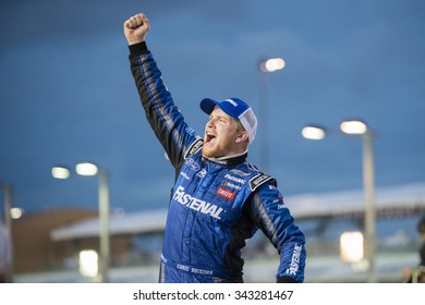 Homestead, FL - Nov 21, 2015:  Chris Buescher Wins The Xfinity NASCAR Series At Homestead Miami Speedway In Homestead, FL.