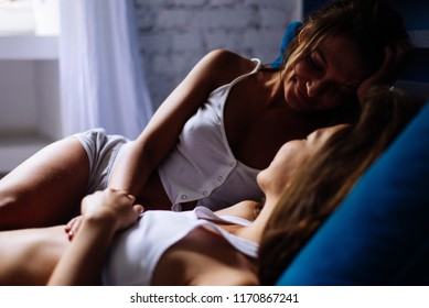 Homosexual couple lifestyle moments at home. Conceptual photo about homosexuality - Powered by Shutterstock