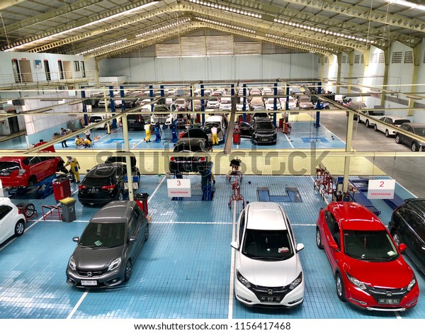 Honda Car Maintenance Service Center Aerial Stock Photo Edit Now 1156417468