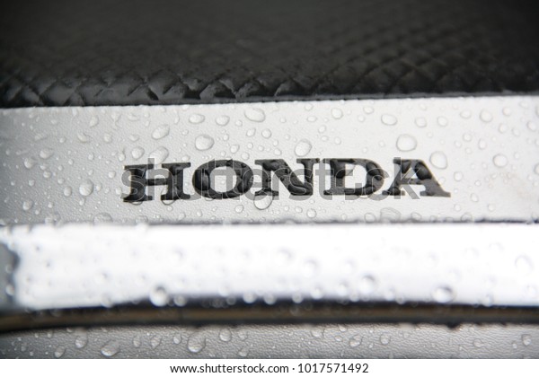 Honda Logo Printed On Leather Chairs Stock Photo (Edit Now) 1017571492