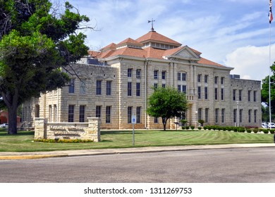 Hondo, Texas / USA - June 28 2016: Medina County Courthouse