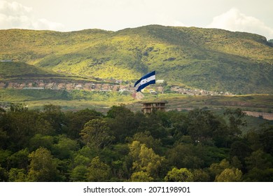 Honduran Flag On The Hill Juana Lainez