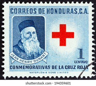 HONDURAS - CIRCA 1959: A Stamp Printed In Honduras Shows Jean Henry Dunant, Circa 1959. 