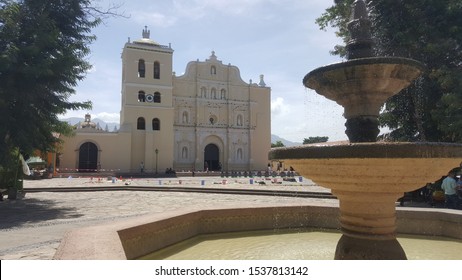 Honduras City Comayagua Church Central Park