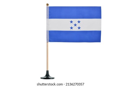 Honduras National Flag On White Background Stock Photo 2136270357 ...