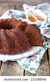 Honey Cake, Traditional Food Of Jewish New Near