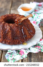 Honey Cake, Traditional Food Of Jewish New Near